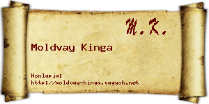 Moldvay Kinga névjegykártya