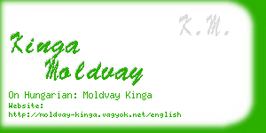 kinga moldvay business card